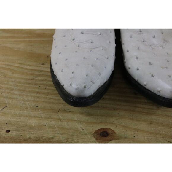 Joe Boots by Arles Mens 8 Multicolor Leather Ostrich Print Western JB901 Cowboy - Picture 9 of 11